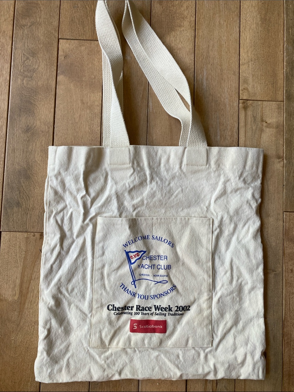 Chester Yacht Club Race Week 2002 Canvas Tote Bag Sailing Nova Scotia